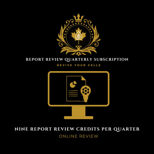 Epigenetic Hair Analysis Nine Report Review Credits Quarterly Subscription - ReviveYourCells